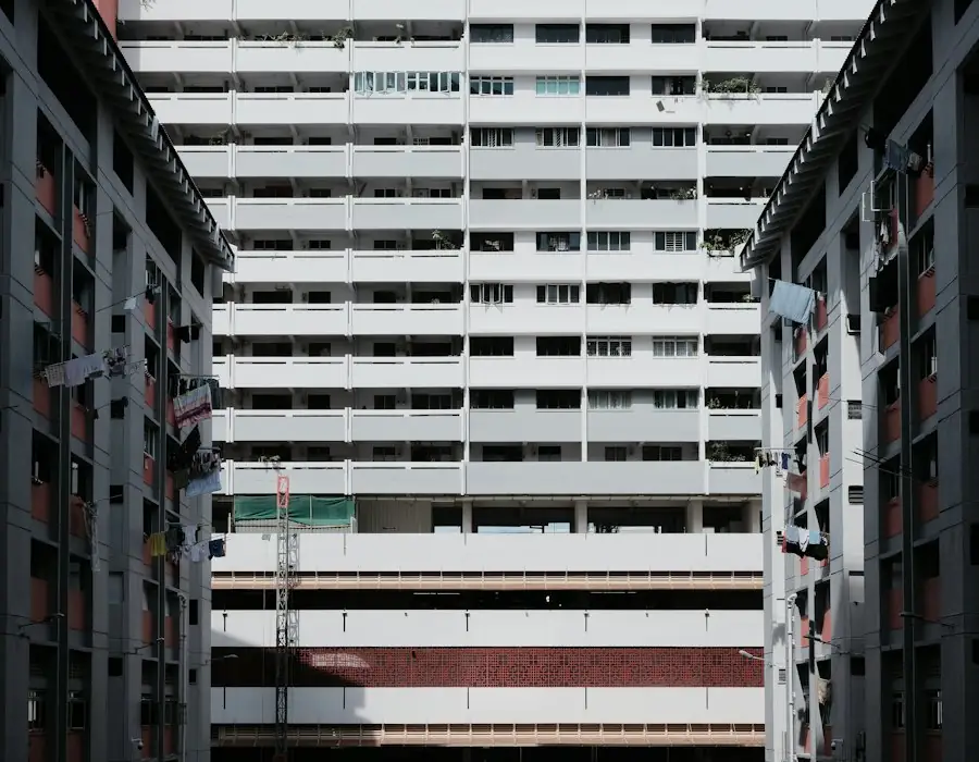 HDB blocks in Singapore